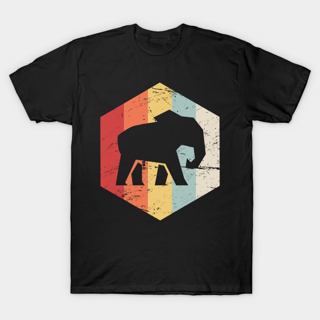 Retro 70s Elephant T-Shirt by MeatMan